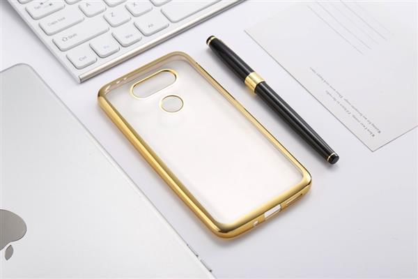 Grote foto lg g6 tpu soft gel ultra dunne case goud telecommunicatie mobieltjes