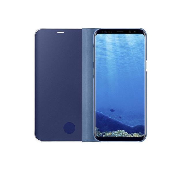 Grote foto s8 spiegel flip mirror cover blauw telecommunicatie mobieltjes