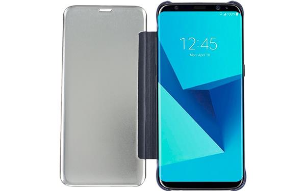 Grote foto s8 plus spiegel flip mirror cover donkerblauw telecommunicatie mobieltjes