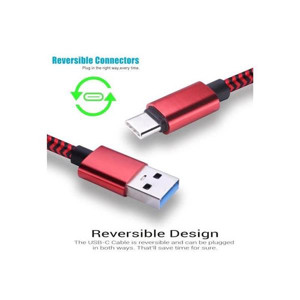 Grote foto nintendo switch 1 meter usb type c 3.1 fast charge premium laad en datakabel rood telecommunicatie opladers en autoladers