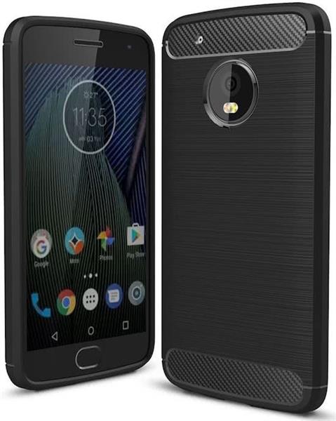 Grote foto moto g5 geborsteld tpu case ultimate drop proof siliconen case carbon fiber look telecommunicatie mobieltjes