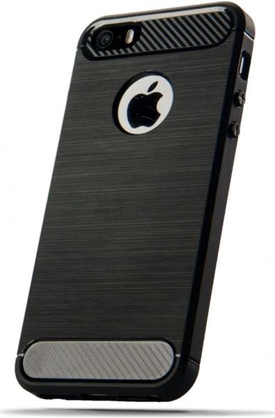 Grote foto iphone se 5s geborsteld tpu case ultimate drop proof siliconen case carbon fiber look telecommunicatie mobieltjes