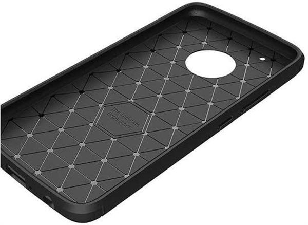 Grote foto moto g5 plus geborsteld tpu case ultimate drop proof siliconen case carbon fiber look telecommunicatie mobieltjes