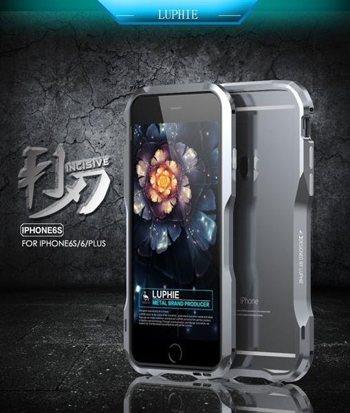 Grote foto luphie incisive sword aluminium aircraft premium case iphone 6s 6 zilver telecommunicatie mobieltjes