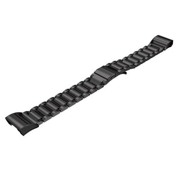 Grote foto fitbit charge 2 metal roestvrij stalen armband zwart kleding dames horloges