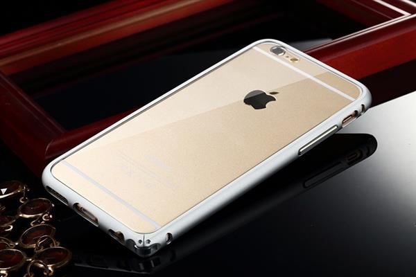 Grote foto luphie aluminium bumper pc achterkant iphone 6 plus zilver telecommunicatie mobieltjes