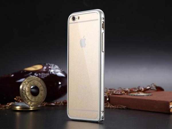 Grote foto luphie aluminium bumper pc achterkant iphone 6 plus zilver telecommunicatie mobieltjes