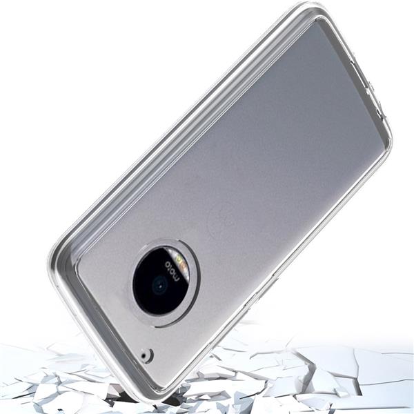 Grote foto moto g5 tpu ultra dun siliconen premium soft gel hoesje transparant telecommunicatie mobieltjes