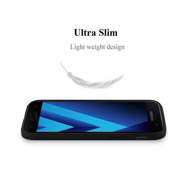 Grote foto a5 2017 geborsteld tpu case ultimate drop proof siliconen case carbon fiber look telecommunicatie mobieltjes