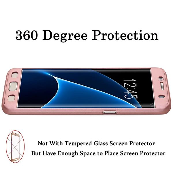 Grote foto a5 2017 360 case full body hoesje voor en achter cnc full coverage rosegold telecommunicatie mobieltjes