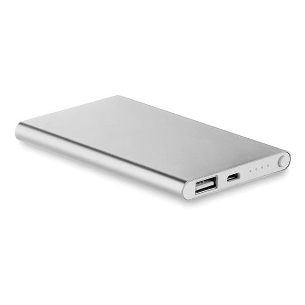 Grote foto 6000 mah premium aluminium powerbank universeel silver iphone samsung htc lg sony etc telecommunicatie opladers en autoladers