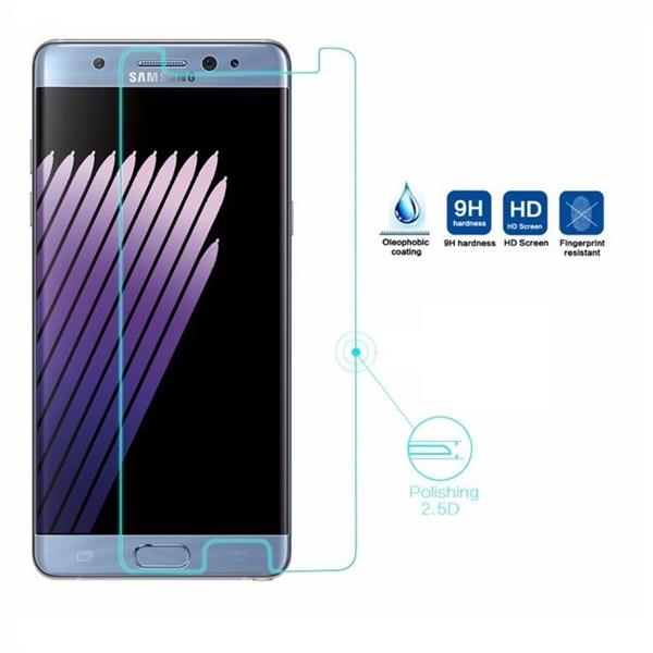 Grote foto samsung galaxy note 7 tempered glass screenprotector anti burst tegen schokken vallen echt glas telecommunicatie mobieltjes