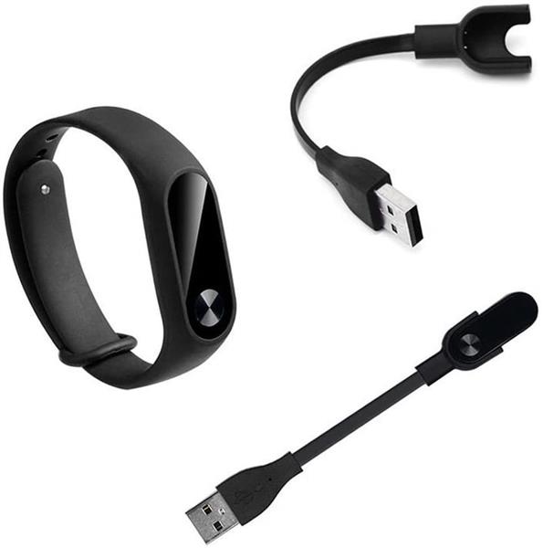 Grote foto drphone usb oplaadkabel geschikt voor xiaomi mi band 2 draagbaar docking zwart kleding dames horloges