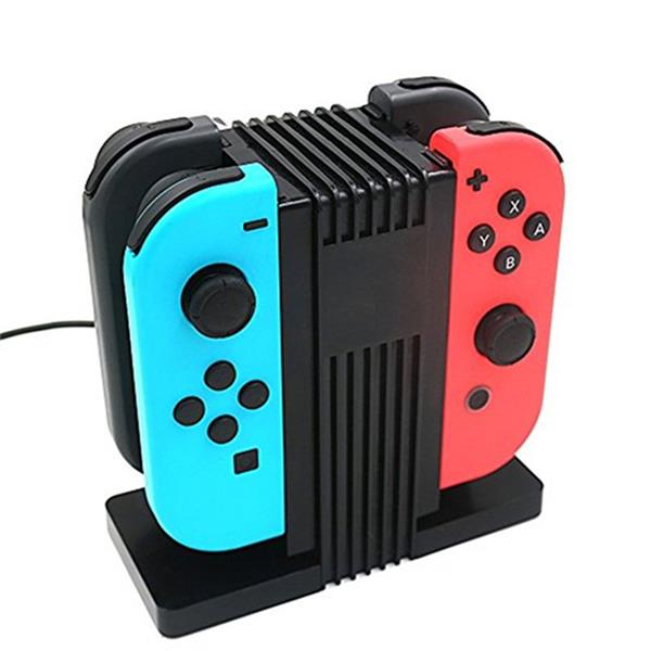 Grote foto nintendo switch fast charge laad houder joy con docking lader 4 slots docking station charger telecommunicatie mobieltjes