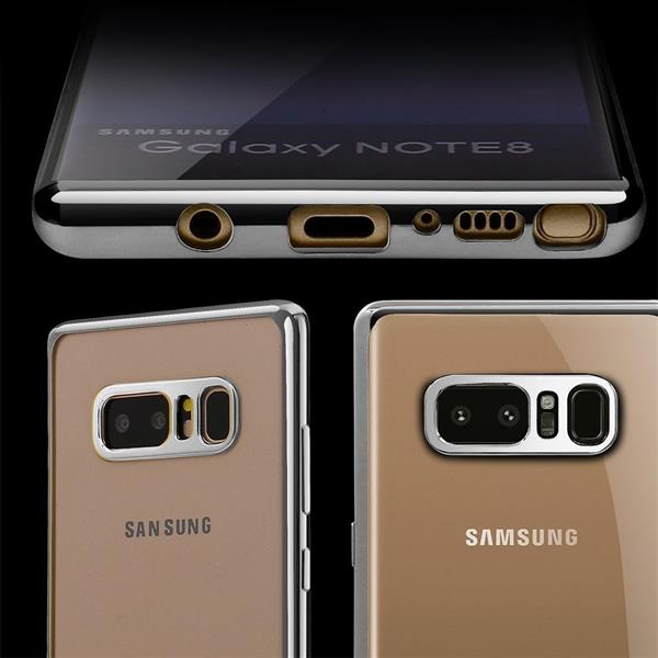 Grote foto note 8 hoesje tpu siliconen case softgel ultradunne cover zilver telecommunicatie mobieltjes