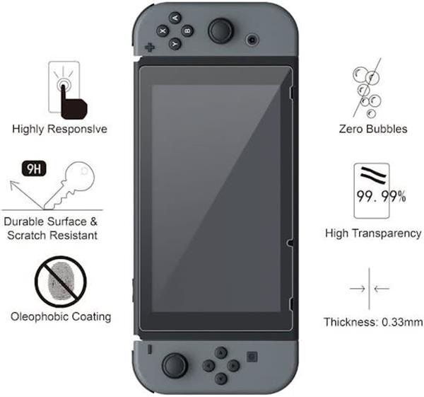 Grote foto 2 stuks nintendo switch 9h high definition tempered glass screen protector gehard glas scher telecommunicatie mobieltjes