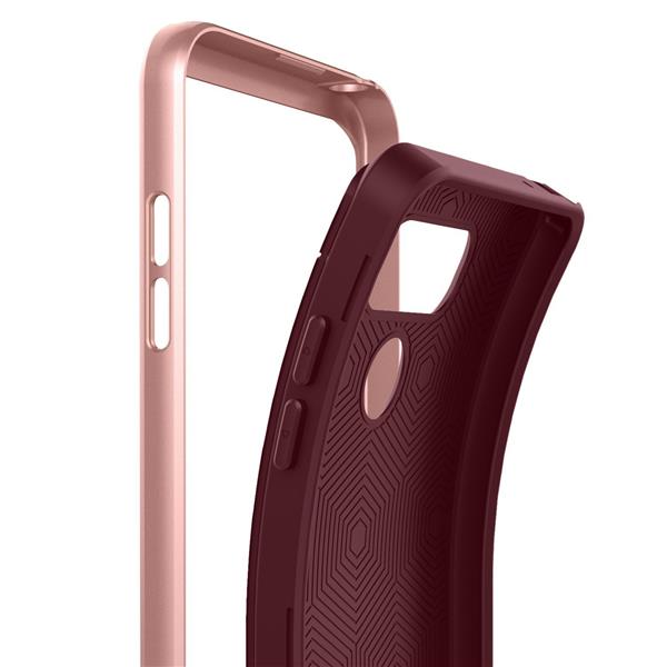 Grote foto lg g6 caseology parallax series shock proof tpu grip case burgundy red telecommunicatie mobieltjes