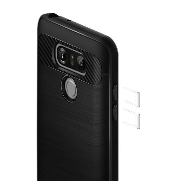 Grote foto lg g6 caseology vault series tpu shock proof case black telecommunicatie mobieltjes