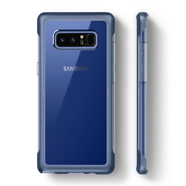 Grote foto note 8 caseology skyfall series shock proof tpu grip case blue coral telecommunicatie mobieltjes