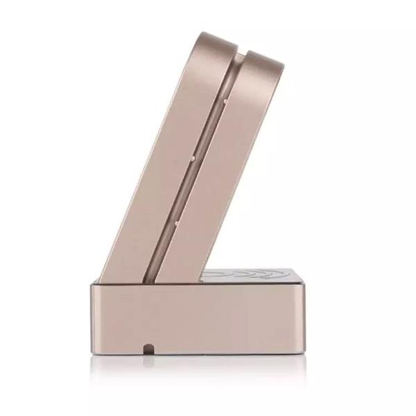 Grote foto aluminium metalen powerbank qi lader apple watch serie 1 2 3 dock 5200 mah fast charge ma kleding dames horloges