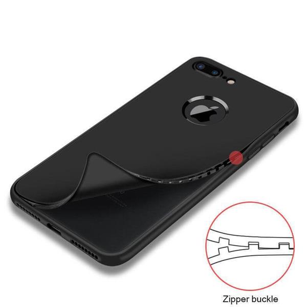 Grote foto iphone 8 7 plus soft gel ultradunne schokbestendige hybrid 360 tpu case zwart telecommunicatie mobieltjes