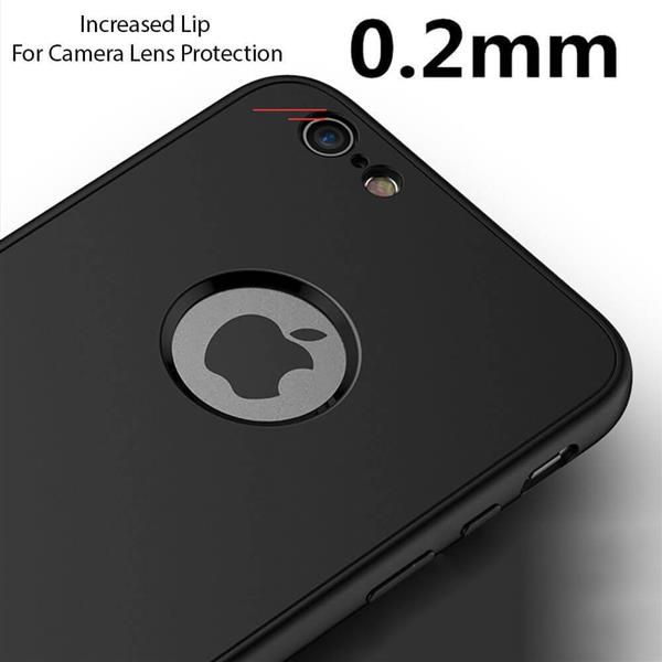 Grote foto iphone 8 7 soft gel ultradunne schokbestendige hybrid 360 tpu case zwart telecommunicatie mobieltjes