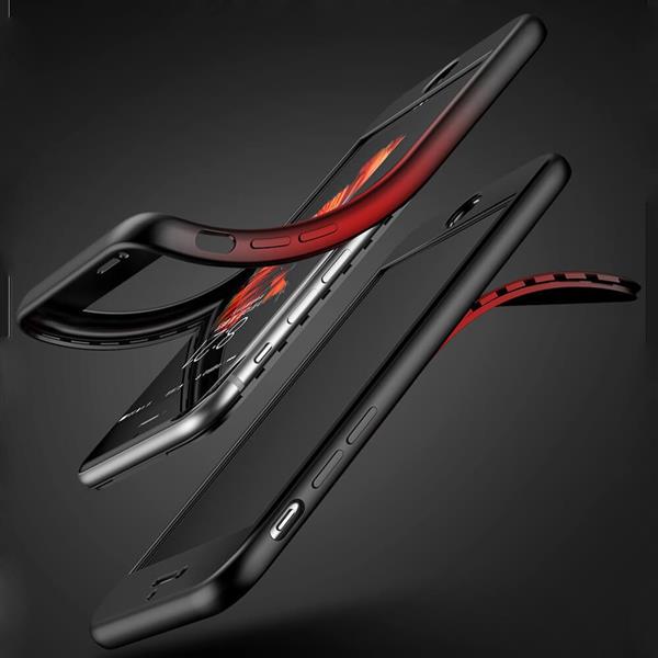 Grote foto iphone 8 7 soft gel ultradunne schokbestendige hybrid 360 tpu case zwart telecommunicatie mobieltjes