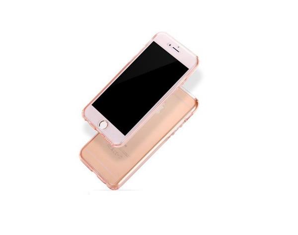 Grote foto iphone 7 dual tpu case 360 graden cover 2 in 1 transparant rose gold telecommunicatie mobieltjes