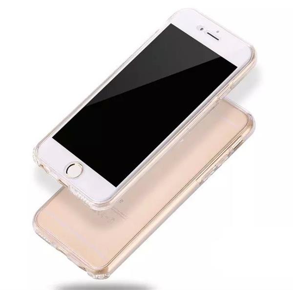 Grote foto iphone 7 8 dual tpu case 360 graden cover 2 in 1 transparant hoesje telecommunicatie mobieltjes