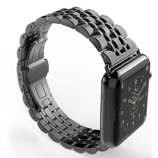 Grote foto drphone 7 kralen horlogeband rvs roestvrij stalen armband geschikt voor ios smartwatch 38 40 4 kleding dames horloges