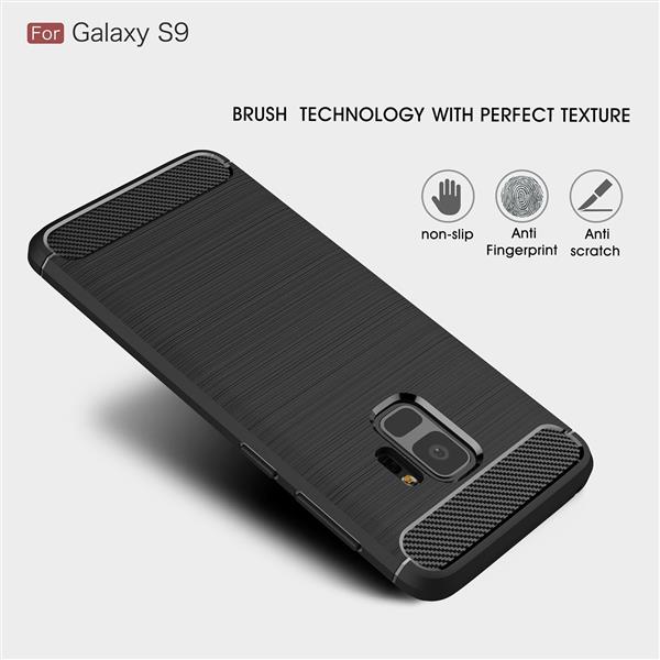 Grote foto samsung s9 geborsteld rugged tpu case ultimate drop proof siliconen case carbon fiber look telecommunicatie mobieltjes