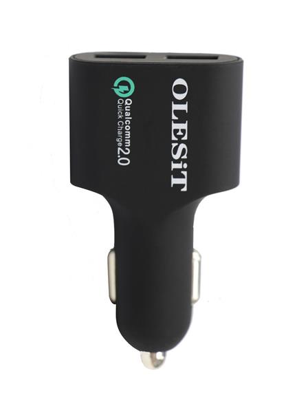 Grote foto olesit dual usb fast charge 36w autolader qualcomm quick charge 2.0 4.8a auto oplader geschikt voo telecommunicatie opladers en autoladers
