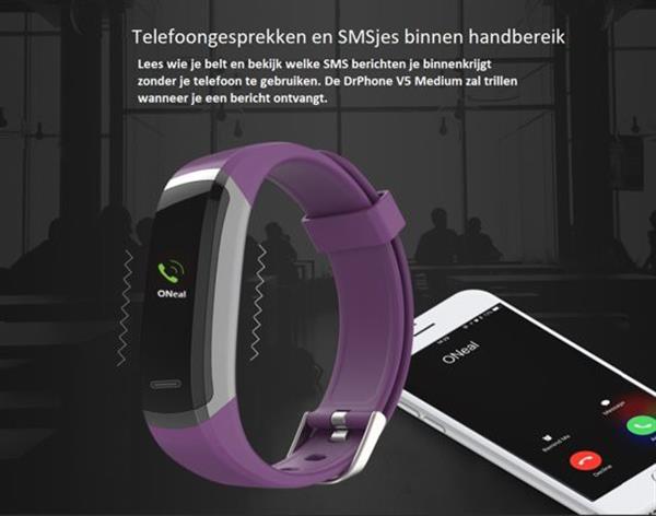 Grote foto drphone v5 activity tracker ip67 kleurenscherm hartslagsensor 24 7 hartslagmeter meting om kleding dames horloges