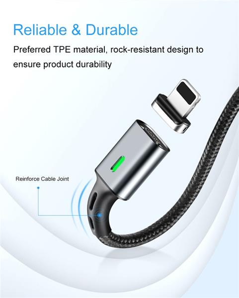 Grote foto drphone icon series qualcomm 3.0 magnetische lightning 8 pin oplaadkabel datakabel sterkste m telecommunicatie opladers en autoladers
