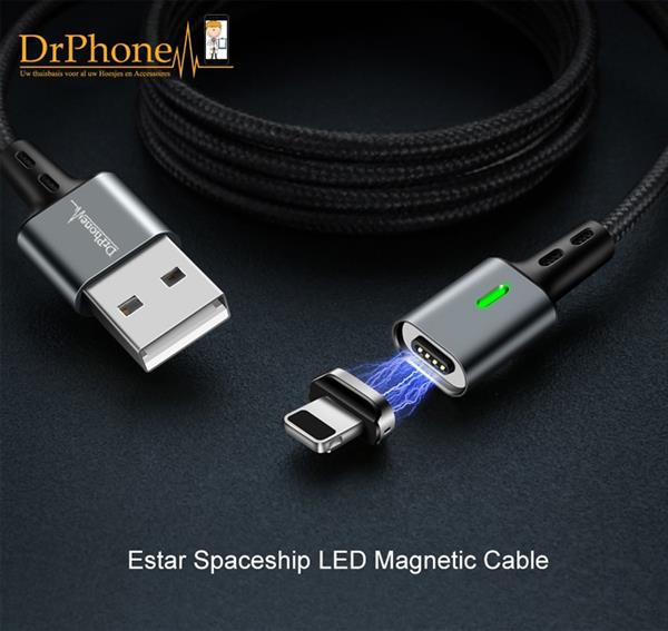 Grote foto drphone icon series qualcomm 3.0 magnetische lightning 8 pin oplaadkabel datakabel sterkste m telecommunicatie opladers en autoladers