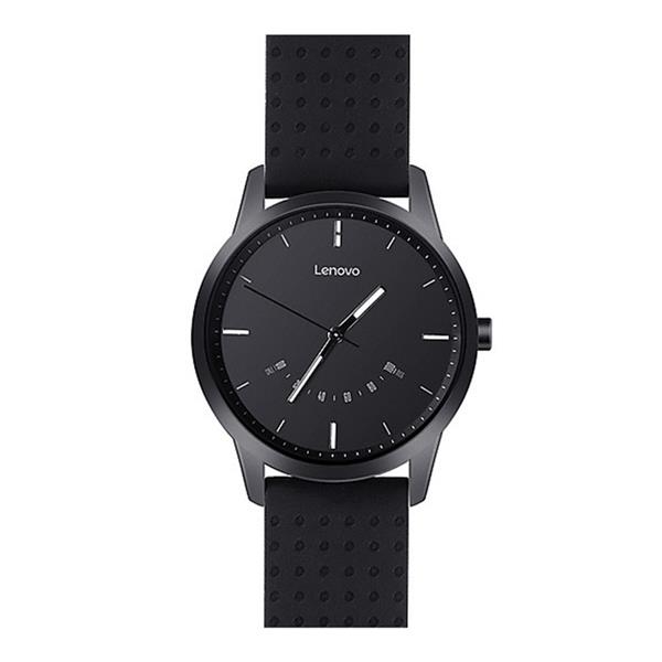 Grote foto lenovo watch 9 quartz smartwatch 5atm water resistant bluetooth 5.0 saffierglas zwart kleding dames horloges