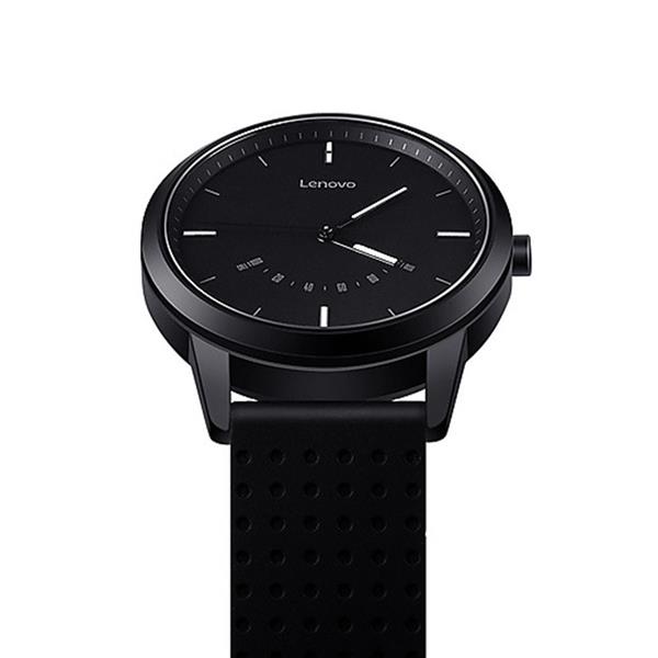 Grote foto lenovo watch 9 quartz smartwatch 5atm water resistant bluetooth 5.0 saffierglas zwart kleding dames horloges