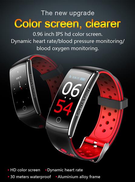 Grote foto drphone v9 high activity tracker sporthorloge oled scherm hartslagsensor stappenteller i kleding dames horloges