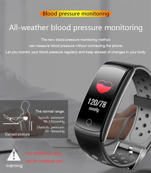 Grote foto drphone v9 high activity tracker sporthorloge oled scherm hartslagsensor stappenteller i kleding dames horloges