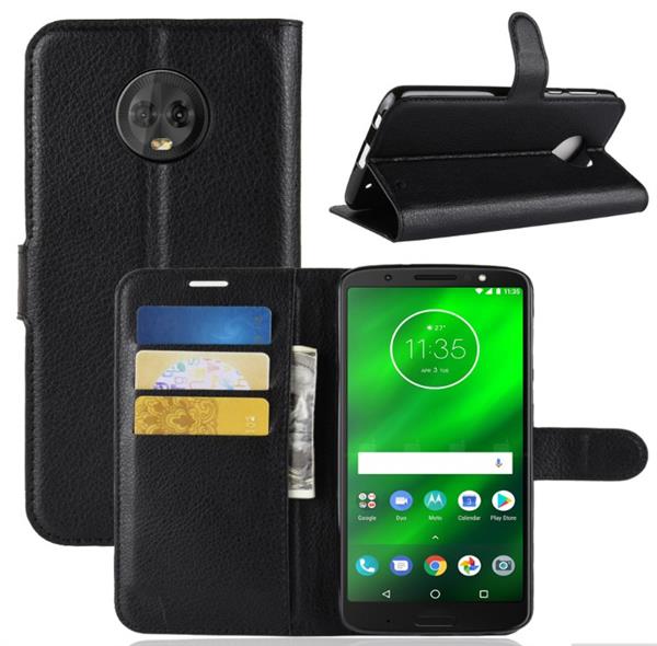 Grote foto drphone moto g6 plus flipcover bookcase luxe booktype pu lederen portemonnee case wallet ca telecommunicatie mobieltjes