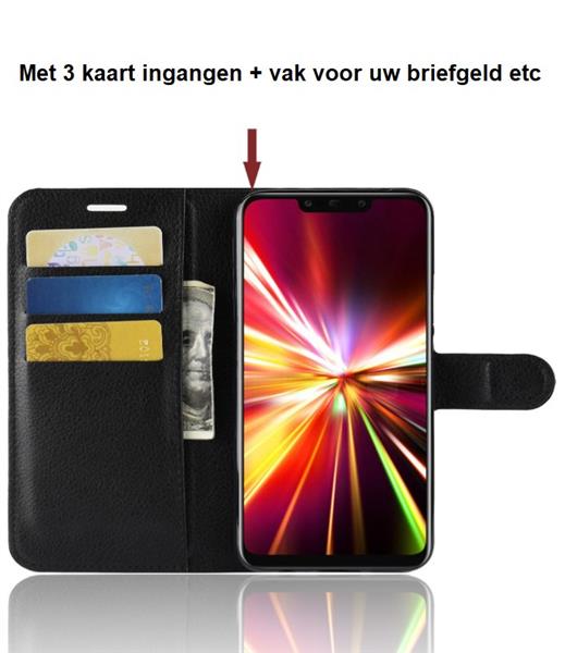 Grote foto drphone mate 20 lite flipcover bookcase luxe booktype pu lederen portemonnee case wallet case telecommunicatie mobieltjes