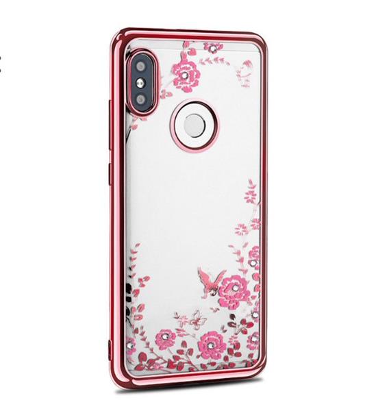 Grote foto drphone p smart 2019 honor 10 lite flower bloemen case diamant crystal tpu hoesje rosegold telecommunicatie mobieltjes