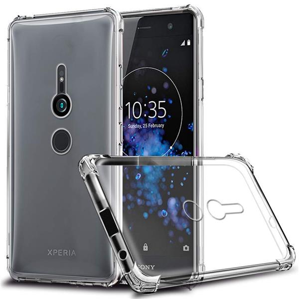 Grote foto drphone xz3 tpu hoesje siliconen bumper case met verstevigde randen transparant telecommunicatie mobieltjes