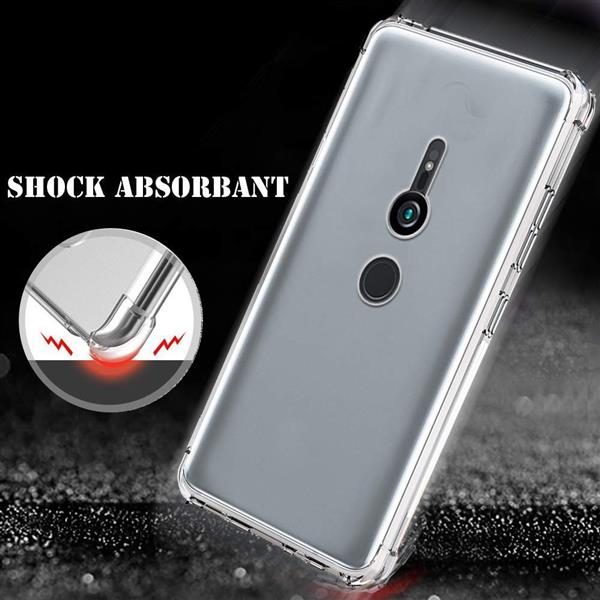 Grote foto drphone xz3 tpu hoesje siliconen bumper case met verstevigde randen transparant telecommunicatie mobieltjes