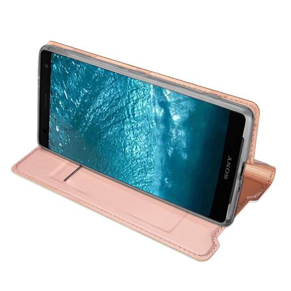 Grote foto drphone xperia xz3 magnetische flip cover bumper kaart case stand functie pu portemonnee case telecommunicatie mobieltjes