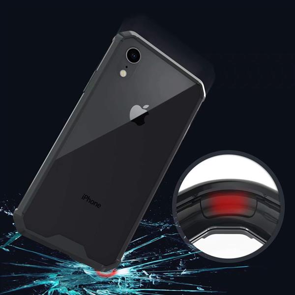 Grote foto drphone iphone xs max 6 5 inch air hybride tpu case tough pc back tpu armor bumper zwart telecommunicatie mobieltjes