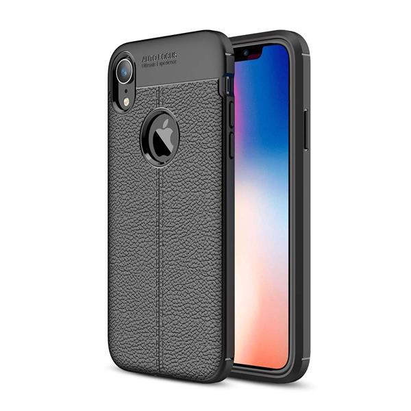 Grote foto drphone iphone xs max 6.5 inch tpu siliconen autofocus hoesje leren achterkant textuur telecommunicatie mobieltjes