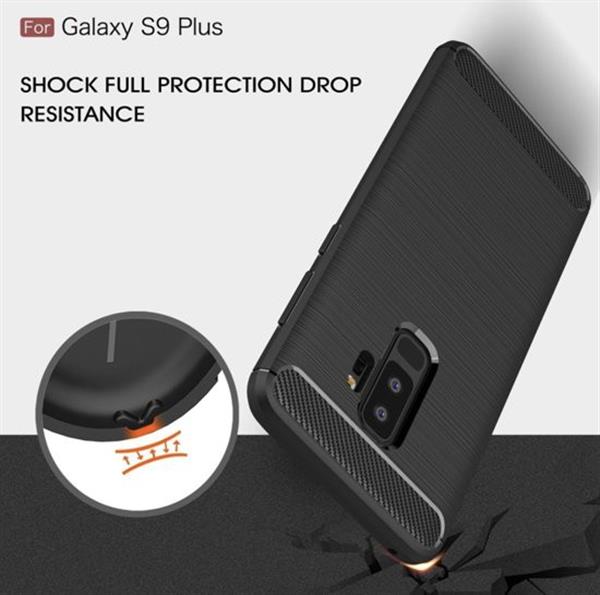 Grote foto premium drphone shock proof geborsteld carbon print samsung galaxy s9 plus case luxe tpu hoes telecommunicatie mobieltjes