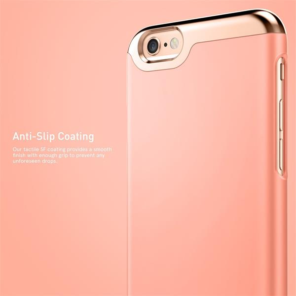 Grote foto caseology savoy series iphone 6s plus 6 plus pink tempered glass screenprotector telecommunicatie mobieltjes