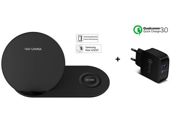 Grote foto drphone 2 in 1 echo pro 15w fast charge qualcomm 3.0 adapter usb c kabel dockingstation q telecommunicatie opladers en autoladers